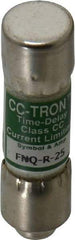 Cooper Bussmann - 300 VDC, 600 VAC, 25 Amp, Time Delay General Purpose Fuse - Fuse Holder Mount, 1-1/2" OAL, 200 at AC (RMS) kA Rating, 13/32" Diam - Benchmark Tooling