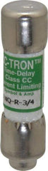 Cooper Bussmann - 300 VDC, 600 VAC, 0.75 Amp, Time Delay General Purpose Fuse - Fuse Holder Mount, 1-1/2" OAL, 200 at AC (RMS) kA Rating, 13/32" Diam - Benchmark Tooling