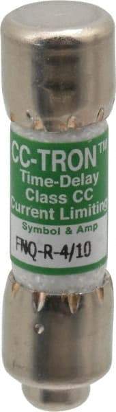 Cooper Bussmann - 300 VDC, 600 VAC, 0.4 Amp, Time Delay General Purpose Fuse - Fuse Holder Mount, 1-1/2" OAL, 200 at AC (RMS) kA Rating, 13/32" Diam - Benchmark Tooling