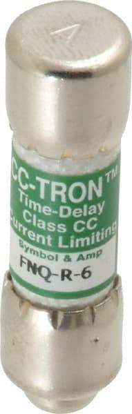 Cooper Bussmann - 300 VDC, 600 VAC, 6 Amp, Time Delay General Purpose Fuse - Fuse Holder Mount, 1-1/2" OAL, 200 at AC (RMS) kA Rating, 13/32" Diam - Benchmark Tooling