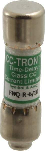 Cooper Bussmann - 300 VDC, 600 VAC, 0.6 Amp, Time Delay General Purpose Fuse - Fuse Holder Mount, 1-1/2" OAL, 200 at AC (RMS) kA Rating, 13/32" Diam - Benchmark Tooling