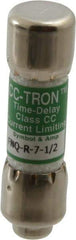 Cooper Bussmann - 300 VDC, 600 VAC, 7.5 Amp, Time Delay General Purpose Fuse - Fuse Holder Mount, 1-1/2" OAL, 200 at AC (RMS) kA Rating, 13/32" Diam - Benchmark Tooling