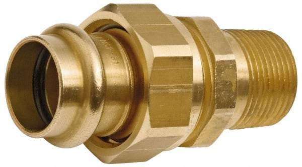 NIBCO - 3/4" Wrot Copper Pipe Union - P x M, Press Fitting - Benchmark Tooling