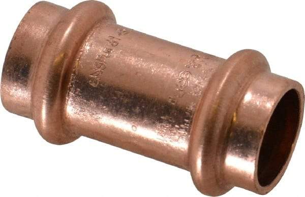 NIBCO - 1/2" Wrot Copper Pipe Coupling without Stop - P x P, Press Fitting - Benchmark Tooling