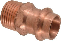 NIBCO - 1/2" Wrot Copper Pipe Adapter - P x M, Press Fitting - Benchmark Tooling