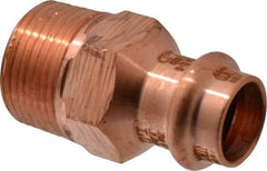 NIBCO - 1/2 x 3/4" Wrot Copper Pipe Adapter - P x M, Press Fitting - Benchmark Tooling
