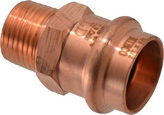 NIBCO - 3/4 x 1/2" Wrot Copper Pipe Adapter - P x M, Press Fitting - Benchmark Tooling