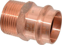 NIBCO - 1" Wrot Copper Pipe Adapter - P x M, Press Fitting - Benchmark Tooling
