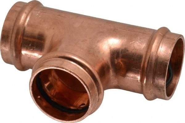 NIBCO - 1-1/4" Wrot Copper Pipe Tee - P, Press Fitting - Benchmark Tooling