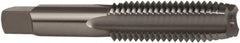 OSG - 5/8-11 UNC 3B 4 Flute Bright Finish High Speed Steel Straight Flute Standard Hand Tap - Plug, Left Hand Thread, 3-13/16" OAL, 1-13/16" Thread Length, H3 Limit, Oversize - Exact Industrial Supply