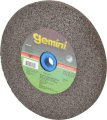 Norton - 36 Grit Aluminum Oxide Bench & Pedestal Grinding Wheel - 6" Diam x 1" Hole x 1/2" Thick, 6210 Max RPM, Very Coarse/Coarse Grade - Benchmark Tooling