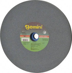 Norton - 100 Grit Aluminum Oxide Bench & Pedestal Grinding Wheel - 8" Diam x 1" Hole x 3/4" Thick, 3600 Max RPM, Fine Grade - Benchmark Tooling