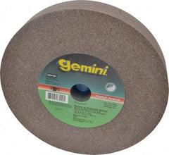 Norton - 60/80 Grit Aluminum Oxide Bench & Pedestal Grinding Wheel - 12" Diam x 1-1/2" Hole x 2" Thick, 2070 Max RPM, Medium Grade - Benchmark Tooling