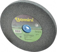 Norton - 60 Grit Silicon Carbide Bench & Pedestal Grinding Wheel - 6" Diam x 1" Hole x 1/2" Thick, 4140 Max RPM, Medium Grade - Benchmark Tooling