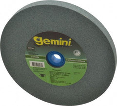 Norton - 120 Grit Silicon Carbide Bench & Pedestal Grinding Wheel - 6" Diam x 1" Hole x 1/2" Thick, 4140 Max RPM, Fine Grade - Benchmark Tooling