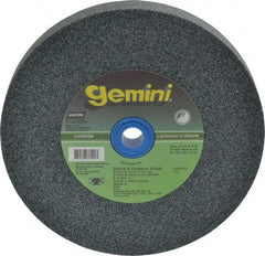 Norton - 60 Grit Silicon Carbide Bench & Pedestal Grinding Wheel - 6" Diam x 1" Hole x 3/4" Thick, 4140 Max RPM, Medium Grade - Benchmark Tooling