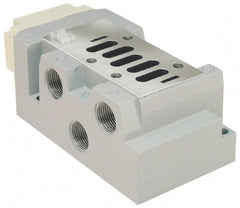 Parker - 3/4" Solenoid Valve Subbase 5599-2 - Use with H3 Series Solenoid Valves - Benchmark Tooling