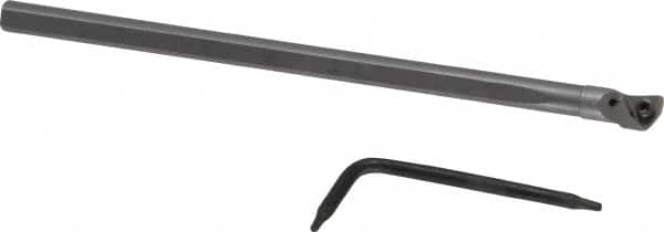 Kennametal - 6.6mm Min Bore Diam, 101.6mm OAL, 4.76mm Shank Diam, E-SWLP Indexable Boring Bar - WP.. Insert, Screw Holding Method - Benchmark Tooling