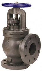 NIBCO - 8" Pipe, Flanged Ends, Iron Renewable Globe Valve - Bronze Disc, Bolted Bonnet, 500 psi WOG, 250 psi WSP, Class 250 - Benchmark Tooling