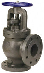 NIBCO - 2-1/2" Pipe, Flanged Ends, Iron Renewable Globe Valve - PTFE Disc, Bolted Bonnet, 500 psi WOG, 250 psi WSP, Class 250 - Benchmark Tooling