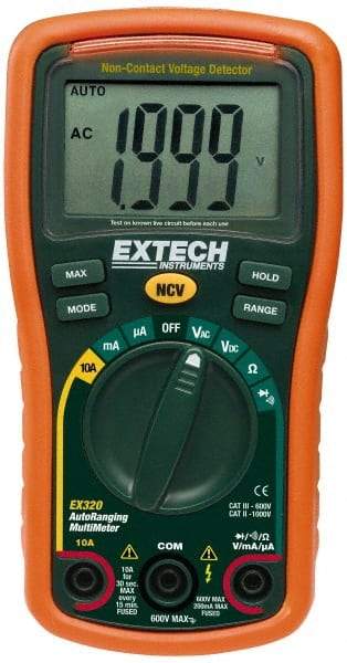 Extech - 5 Piece, Digital Multimeter Kit - 1,000 & 750 Volt Max, 10 Max Amp - Benchmark Tooling