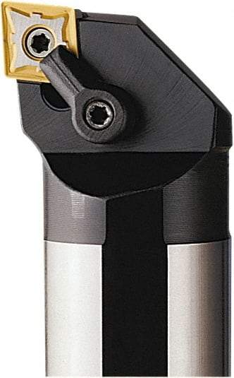 Seco - 63mm Min Bore Diam, 400mm OAL, 50mm Shank Diam, S-MCLN Indexable Boring Bar - 70mm Max Bore Depth, CNM.. 1606.. Insert, Pin & Clamp Holding Method - Benchmark Tooling