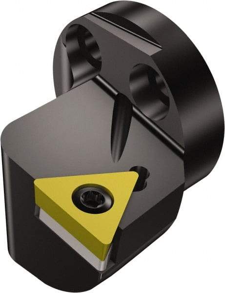 Sandvik Coromant - Left Hand Cut, Size 40, TCMT 3(2.5)2 Insert Compatiblity, Modular Turning & Profiling Cutting Unit Head - 27mm Ctr to Cutting Edge, 32mm Head Length, Through Coolant, Series CoroTurn 107 - Benchmark Tooling