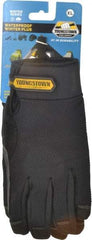 Youngstown - Size XL (10) Synthetic Suede Cold Protection & Waterproof Work Gloves - For Mechanic's & Lifting, Uncoated, Hook & Loop Cuff, Full Fingered, Black, Paired - Benchmark Tooling