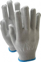 PRO-SAFE - Size L (9) Electrostatic Dissipative (ESD) Fiber Yarns General Protection Work Gloves - For Static Control, Uncoated, Knit Wrist Cuff, Full Fingered, Gray, Paired - Benchmark Tooling