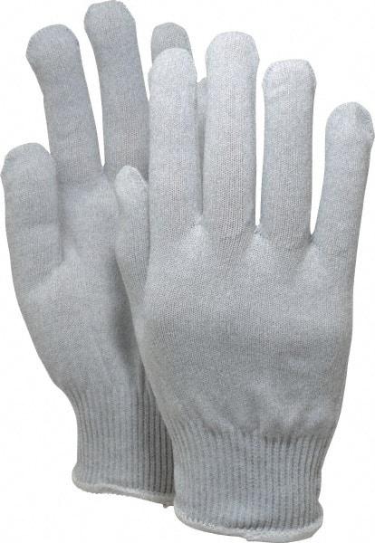 PRO-SAFE - Size XL (10) Electrostatic Dissipative (ESD) Fiber Yarns General Protection Work Gloves - For Static Control, Uncoated, Knit Wrist Cuff, Full Fingered, Gray, Paired - Benchmark Tooling