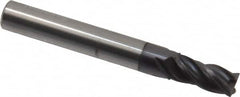 Accupro - 9/32", 4 Flute, Single End, Solid Carbide, 0.015" Corner Radius End Mill - 2-1/2" OAL, Right Hand Flute, 5/8" LOC, Right Hand Cut - Benchmark Tooling