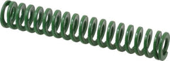 Dayton Lamina - 5/8" Hole Diam, 11/32" Rod Diam, 3-1/2" Free Length, Green Die Spring - 5.3 Lb Max Deflection, 1.4" Max Deflection, Light Duty, Chromium Vanadium Steel - Benchmark Tooling