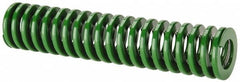 Dayton Lamina - 1-1/2" Hole Diam, 3/4" Rod Diam, 7" Free Length, Green Die Spring - 15 Lb Max Deflection, 2.8" Max Deflection, Light Duty, Chromium Vanadium Steel - Benchmark Tooling