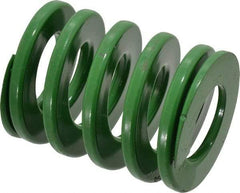 Dayton Lamina - 2" Hole Diam, 1" Rod Diam, 2-1/2" Free Length, Green Die Spring - 89.9 Lb Max Deflection, 1.01" Max Deflection, Light Duty, Chromium Vanadium Steel - Benchmark Tooling