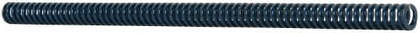 Dayton Lamina - 5/8" Hole Diam, 11/32" Rod Diam, 12" Free Length, Blue Die Spring - 2.36 Lb Max Deflection, 4.5" Max Deflection, Medium Duty, Chromium Vanadium Steel - Benchmark Tooling