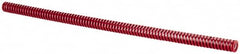 Dayton Lamina - 1/2" Hole Diam, 9/32" Rod Diam, 12" Free Length, Red Die Spring - 1.77 Lb Max Deflection, 3.6" Max Deflection, Heavy Duty, Chromium Vanadium Steel - Benchmark Tooling