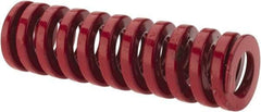 Dayton Lamina - 3/4" Hole Diam, 3/8" Rod Diam, 2-1/2" Free Length, Red Die Spring - 44 Lb Max Deflection, 0.76" Max Deflection, Heavy Duty, Chromium Vanadium Steel - Benchmark Tooling