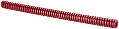 Dayton Lamina - 3/4" Hole Diam, 3/8" Rod Diam, 12" Free Length, Red Die Spring - 8.6 Lb Max Deflection, 3.6" Max Deflection, Heavy Duty, Chromium Vanadium Steel - Benchmark Tooling