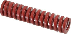 Dayton Lamina - 1" Hole Diam, 1/2" Rod Diam, 4" Free Length, Red Die Spring - 41.8 Lb Max Deflection, 1.2" Max Deflection, Heavy Duty, Chromium Vanadium Steel - Benchmark Tooling