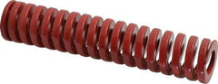 Dayton Lamina - 1-1/4" Hole Diam, 5/8" Rod Diam, 6" Free Length, Red Die Spring - 44.9 Lb Max Deflection, 1.8" Max Deflection, Heavy Duty, Chromium Vanadium Steel - Benchmark Tooling