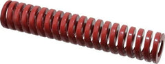 Dayton Lamina - 1-1/2" Hole Diam, 3/4" Rod Diam, 8" Free Length, Red Die Spring - 43.8 Lb Max Deflection, 2.4" Max Deflection, Heavy Duty, Chromium Vanadium Steel - Benchmark Tooling