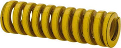 Dayton Lamina - 5/8" Hole Diam, 11/32" Rod Diam, 2" Free Length, Yellow Die Spring - 31.7 Lb Max Deflection, 0.5" Max Deflection, Extra Heavy Duty, Chromium Vanadium Steel - Benchmark Tooling