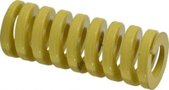 Dayton Lamina - 1" Hole Diam, 1/2" Rod Diam, 2-1/2" Free Length, Yellow Die Spring - 87.8 Lb Max Deflection, 0.63" Max Deflection, Extra Heavy Duty, Chromium Vanadium Steel - Benchmark Tooling