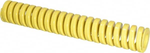 Dayton Lamina - 1" Hole Diam, 1/2" Rod Diam, 6" Free Length, Yellow Die Spring - 34.4 Lb Max Deflection, 1.5" Max Deflection, Extra Heavy Duty, Chromium Vanadium Steel - Benchmark Tooling