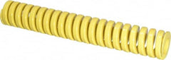 Dayton Lamina - 1" Hole Diam, 1/2" Rod Diam, 6" Free Length, Yellow Die Spring - 34.4 Lb Max Deflection, 1.5" Max Deflection, Extra Heavy Duty, Chromium Vanadium Steel - Benchmark Tooling