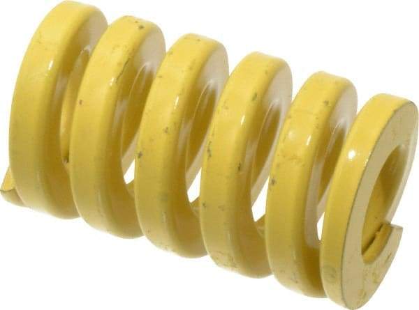 Dayton Lamina - 1-1/2" Hole Diam, 3/4" Rod Diam, 2-1/2" Free Length, Yellow Die Spring - 241 Lb Max Deflection, 0.63" Max Deflection, Extra Heavy Duty, Chromium Vanadium Steel - Benchmark Tooling