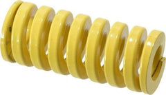 Dayton Lamina - 1-1/2" Hole Diam, 3/4" Rod Diam, 3-1/2" Free Length, Yellow Die Spring - 160 Lb Max Deflection, 0.88" Max Deflection, Extra Heavy Duty, Chromium Vanadium Steel - Benchmark Tooling