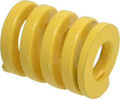 Dayton Lamina - 2" Hole Diam, 1" Rod Diam, 2-1/2" Free Length, Yellow Die Spring - 414 Lb Max Deflection, 0.63" Max Deflection, Extra Heavy Duty, Chromium Vanadium Steel - Benchmark Tooling