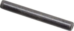 Holo-Krome - 1/8" Diam x 1" Pin Length Grade 8 Alloy Steel Standard Dowel Pin - Black Luster Finish, C 47-58 & C 60 (Surface) Hardness, 1 Beveled & 1 Rounded End - Benchmark Tooling