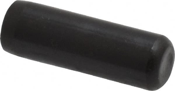 Holo-Krome - 1/4" Diam x 3/4" Pin Length Grade 8 Alloy Steel Standard Dowel Pin - Black Luster Finish, C 47-58 & C 60 (Surface) Hardness, 1 Beveled & 1 Rounded End - Benchmark Tooling